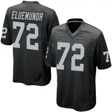 Nike Jermaine Eluemunor Men's Game Las Vegas Raiders Black Team Color Jersey