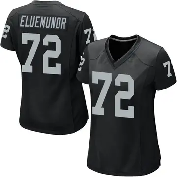 Nike Jermaine Eluemunor Women's Game Las Vegas Raiders Black Team Color Jersey