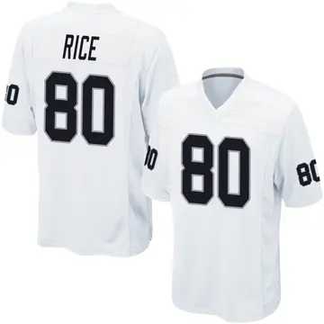 Nike Jerry Rice Men's Game Las Vegas Raiders White Jersey