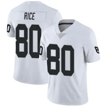 Nike Jerry Rice Men's Limited Las Vegas Raiders White Vapor Untouchable Jersey