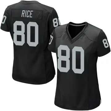 Nike Jerry Rice Women's Game Las Vegas Raiders Black Team Color Jersey