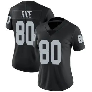 Nike Jerry Rice Women's Limited Las Vegas Raiders Black Team Color Vapor Untouchable Jersey