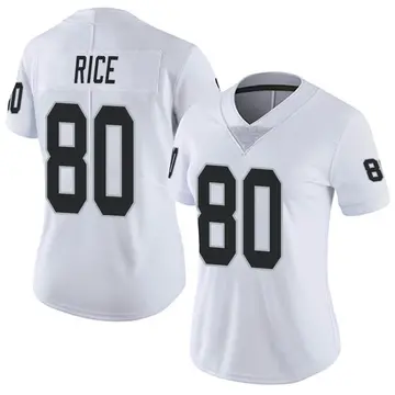 Nike Jerry Rice Women's Limited Las Vegas Raiders White Vapor Untouchable Jersey