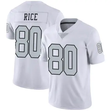 Nike Jerry Rice Youth Limited Las Vegas Raiders White Color Rush Jersey