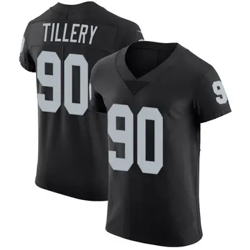 Nike Jerry Tillery Men's Elite Las Vegas Raiders Black Team Color Vapor Untouchable Jersey