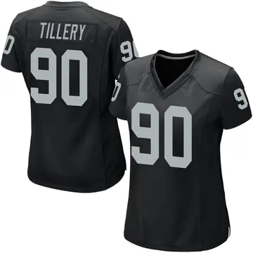 Nike Jerry Tillery Women's Game Las Vegas Raiders Black Team Color Jersey