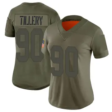 Nike Jerry Tillery Women's Limited Las Vegas Raiders Camo 2019 Salute to Service Jersey