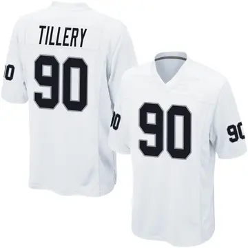 Nike Jerry Tillery Youth Game Las Vegas Raiders White Jersey