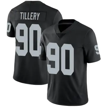Nike Jerry Tillery Youth Limited Las Vegas Raiders Black Team Color Vapor Untouchable Jersey