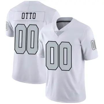 Nike Jim Otto Men's Limited Las Vegas Raiders White Color Rush Jersey