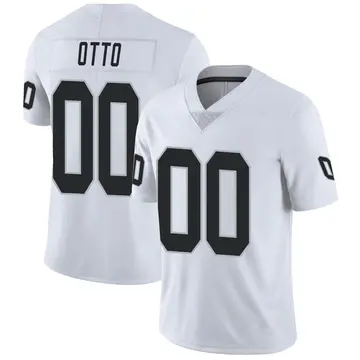Nike Jim Otto Men's Limited Las Vegas Raiders White Vapor Untouchable Jersey