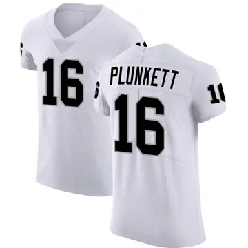 Nike Jim Plunkett Men's Elite Las Vegas Raiders White Vapor Untouchable Jersey