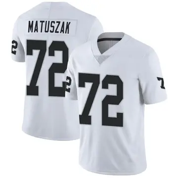 Nike John Matuszak Men's Limited Las Vegas Raiders White Vapor Untouchable Jersey