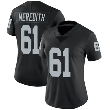 Nike Jordan Meredith Women's Limited Las Vegas Raiders Black Team Color Vapor Untouchable Jersey
