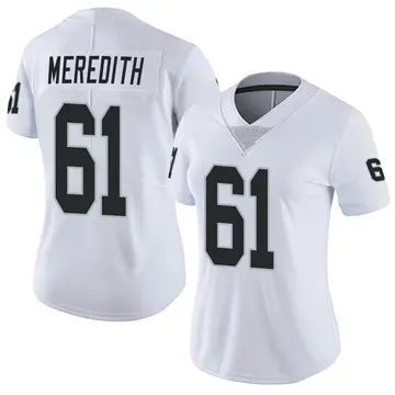 Nike Jordan Meredith Women's Limited Las Vegas Raiders White Vapor Untouchable Jersey