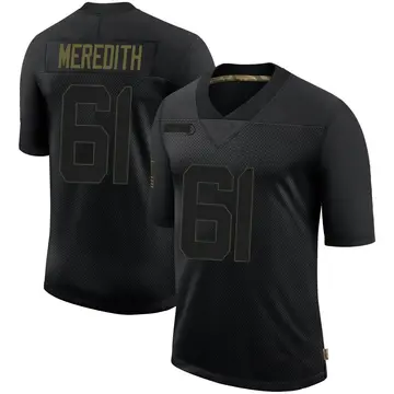 Nike Jordan Meredith Youth Limited Las Vegas Raiders Black 2020 Salute To Service Jersey