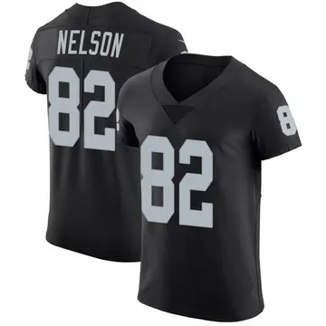 Nike Jordy Nelson Men's Elite Las Vegas Raiders Black Team Color Vapor Untouchable Jersey
