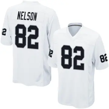 Nike Jordy Nelson Men's Game Las Vegas Raiders White Jersey