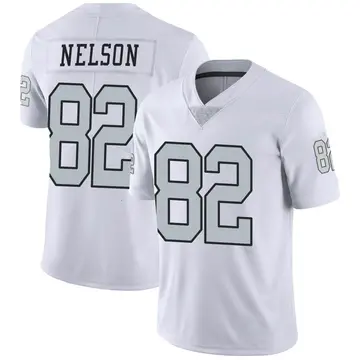 Nike Jordy Nelson Youth Limited Las Vegas Raiders White Color Rush Jersey