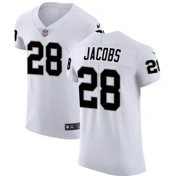 Nike Josh Jacobs Men's Elite Las Vegas Raiders White Vapor Untouchable Jersey