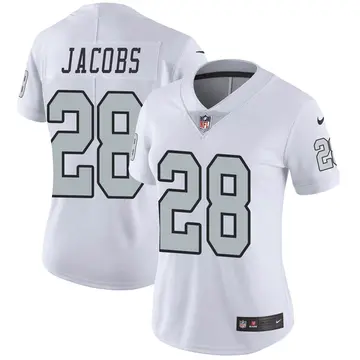 Nike Josh Jacobs Women's Limited Las Vegas Raiders White Color Rush Jersey