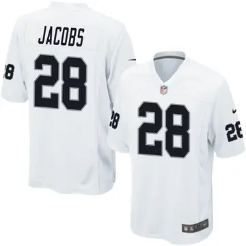 Nike Josh Jacobs Youth Game Las Vegas Raiders White Jersey
