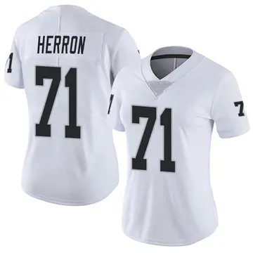 Nike Justin Herron Women's Limited Las Vegas Raiders White Vapor Untouchable Jersey