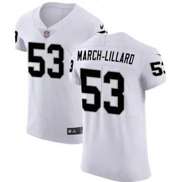 Nike Justin March-Lillard Men's Elite Las Vegas Raiders White Vapor Untouchable Jersey