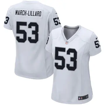 Nike Justin March-Lillard Women's Game Las Vegas Raiders White Jersey