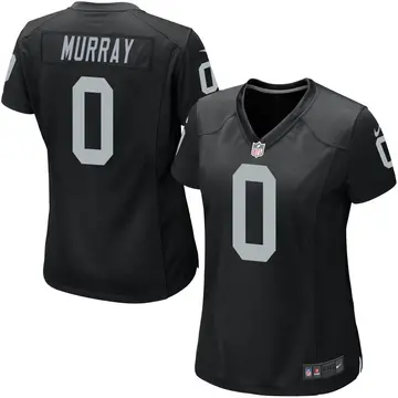 Nike Justin Murray Women's Game Las Vegas Raiders Black Team Color Jersey