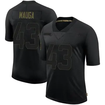 Nike Kana'i Mauga Men's Limited Las Vegas Raiders Black 2020 Salute To Service Jersey