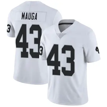 Nike Kana'i Mauga Men's Limited Las Vegas Raiders White Vapor Untouchable Jersey