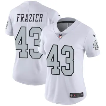 Nike Kavon Frazier Women's Limited Las Vegas Raiders White Color Rush Jersey