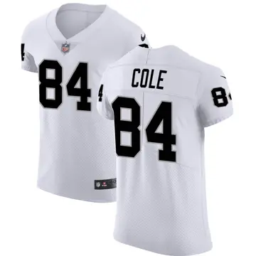 Nike Keelan Cole Men's Elite Las Vegas Raiders White Vapor Untouchable Jersey