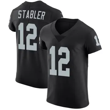 Nike Ken Stabler Men's Elite Las Vegas Raiders Black Team Color Vapor Untouchable Jersey