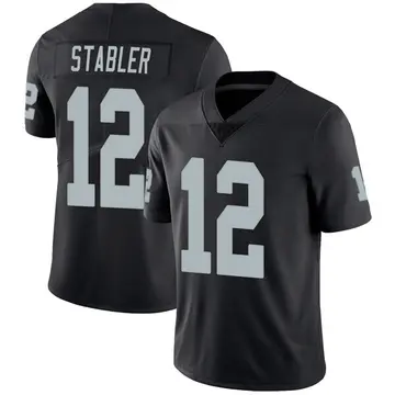Nike Ken Stabler Men's Limited Las Vegas Raiders Black Team Color Vapor Untouchable Jersey