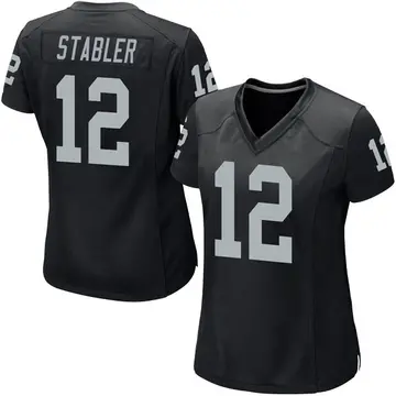 Nike Ken Stabler Women's Game Las Vegas Raiders Black Team Color Jersey
