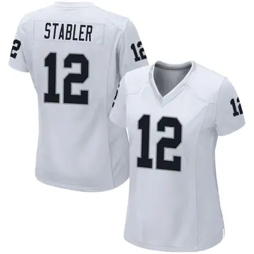 Nike Ken Stabler Women's Game Las Vegas Raiders White Jersey