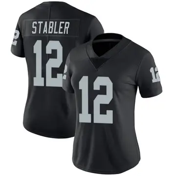 Nike Ken Stabler Women's Limited Las Vegas Raiders Black Team Color Vapor Untouchable Jersey