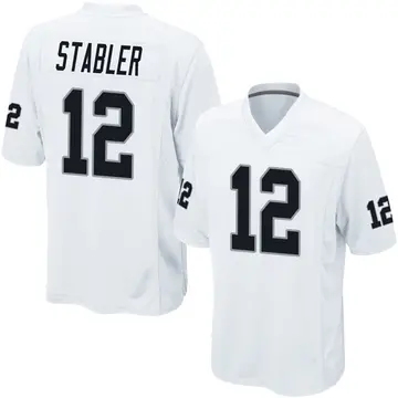 Nike Ken Stabler Youth Game Las Vegas Raiders White Jersey