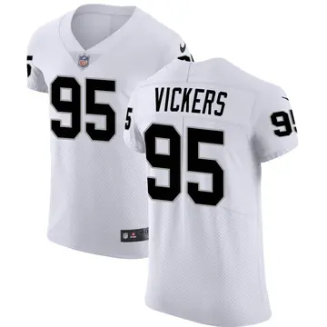 Nike Kendal Vickers Men's Elite Las Vegas Raiders White Vapor Untouchable Jersey