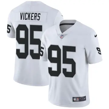 Nike Kendal Vickers Men's Limited Las Vegas Raiders White Vapor Untouchable Jersey