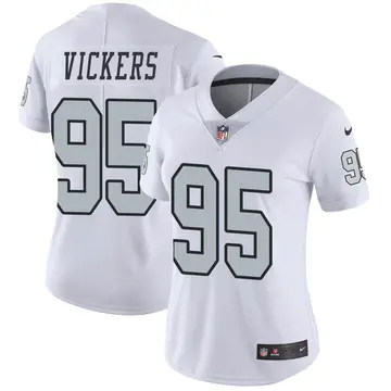 Nike Kendal Vickers Women's Limited Las Vegas Raiders White Color Rush Jersey