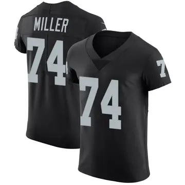 Nike Kolton Miller Men's Elite Las Vegas Raiders Black Team Color Vapor Untouchable Jersey