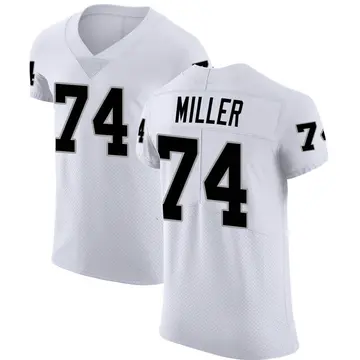 Nike Kolton Miller Men's Elite Las Vegas Raiders White Vapor Untouchable Jersey