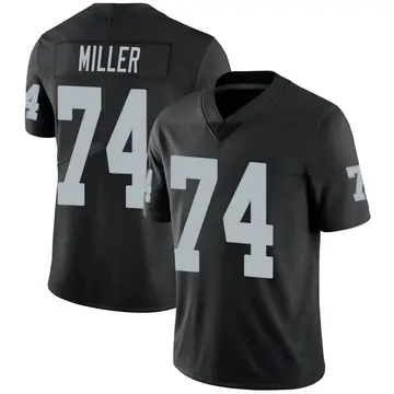 Nike Kolton Miller Men's Limited Las Vegas Raiders Black Team Color Vapor Untouchable Jersey