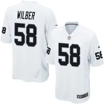 Nike Kyle Wilber Men's Game Las Vegas Raiders White Jersey