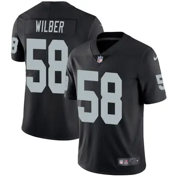 Nike Kyle Wilber Men's Limited Las Vegas Raiders Black Team Color Vapor Untouchable Jersey