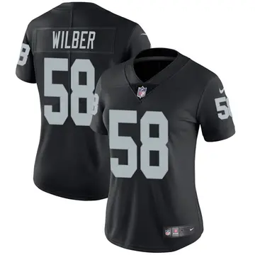Nike Kyle Wilber Women's Limited Las Vegas Raiders Black Team Color Vapor Untouchable Jersey