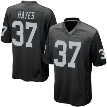 Nike Lester Hayes Men's Game Las Vegas Raiders Black Team Color Jersey